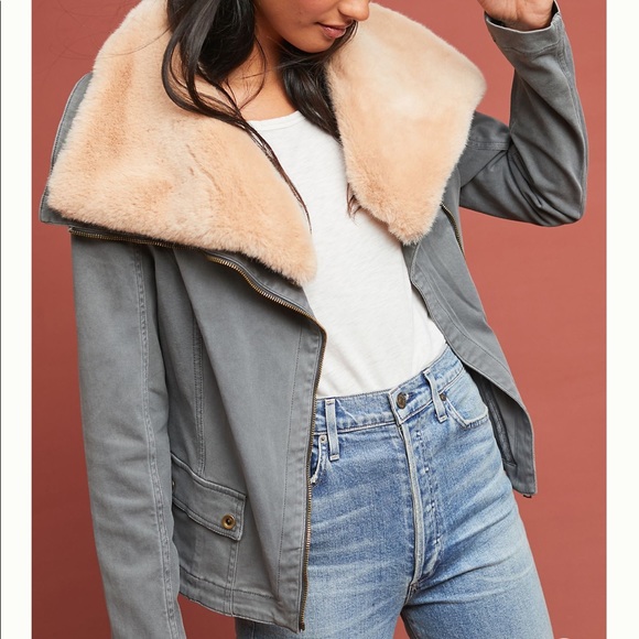 Anthropologie Jackets & Blazers - Marrakech faux fur aviator jacket Sz-S